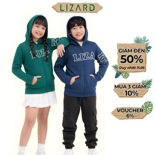 Áo khoác hoodie trẻ em Lizard chất liệu Nỉ Cotton cao cấp size Từ 10-14 Tuổi - 5SS23J007