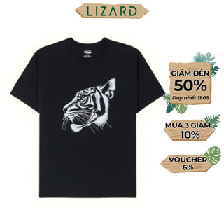 Áo thun nam Lizard 100% cotton thoáng mát - 1SP23D149