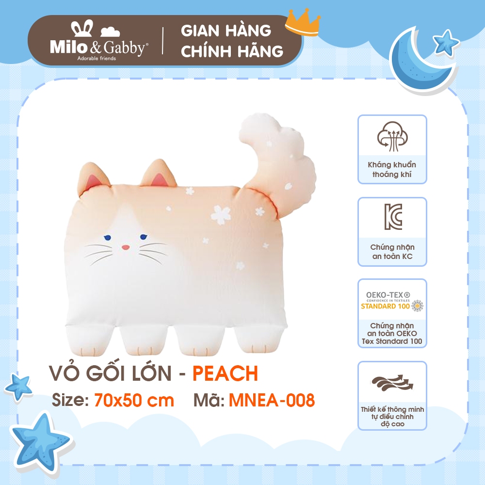 Vỏ gối lớn MILO & GABBY - Peach - 70x50cm - MNEA-008