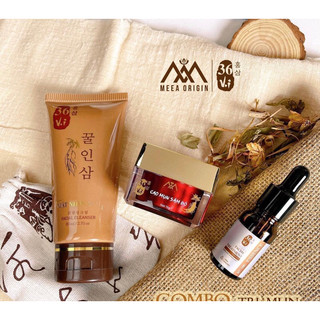 Bộ 3 Sản phẩm Cao sâm mụn đỏ 36 vị + cốt huyết thanh+ Sữa rửa mặt Meea organic