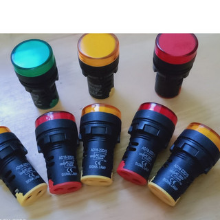 Đèn báo pha tủ điện phi 22mm 220V | Lakisan | Xanh - Đỏ - Vàng
