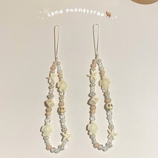 Sand phonestrap Dây đeo điện thoại, máy ảnh sao biển nâu be