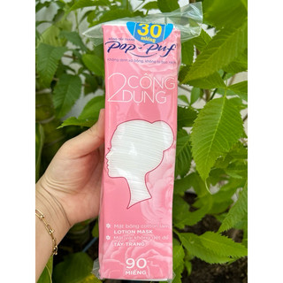- Túi 90 miếng bông tẩy trang Pop puf 2 công dụng