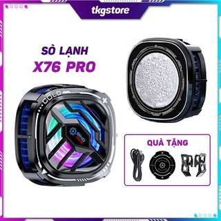 Quạt tản nhiệt X76Pro / X76A led RGB làm lạnh âm độ hỗ trợ từ tính và ngàm kẹp