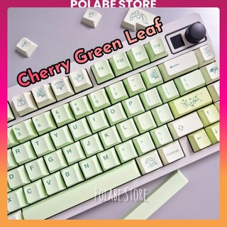 Keycap Cherry Green Leaf profile bàn phím cơ Polabe Store Keycap PBT in sắc nét