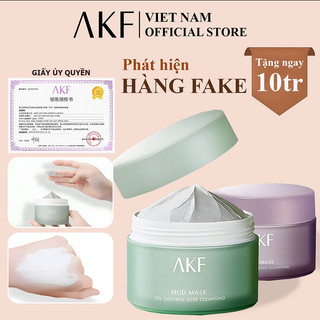 { AKF } Mặt nạ đất sét sạch sâu dưỡng ẩm,loại bỏ mụn đầu đen,thu nhỏ lỗ chân lông-mặt nạ bùn AKFchống lão hoá kiềm dầu