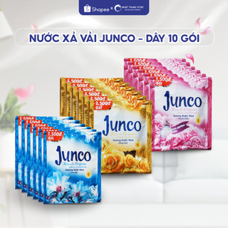 Combo 10 gói nước xả vải Junco 21ml - Đậm đặc, hương thơm ngào ngạt