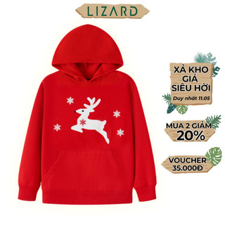 Áo nỉ hoodie trẻ em Lizard in hoạ tiết giáng sinh - KD001