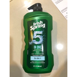SỮA TẮM GỘI RỬA MẶT 5 TRONG 1 IRISH SPRING 946ML 5 IN 1- USA