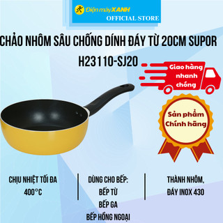 Chảo nhôm sâu chống dính đáy từ 20cm supor h23110-sj20