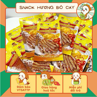 Combo 10 gói Snack bò miếng thơm cay,sườn bò miếng ăn vặt cổng trường, Ăn Vặt Nhà Mầm.
