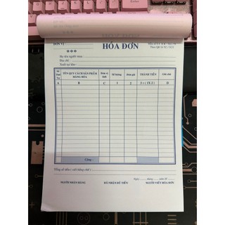 Hóa Đơn 2 Liên Lớn (Combo 10 Cuốn)