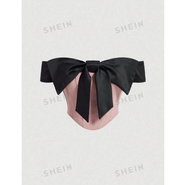 [SẴN SZ S] Áo Trễ Vai Phối Nơ