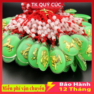 Vòng cổ mặt đá pha lê đỏ phát sáng trong 12 cung hoàng đạo