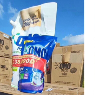 Nước giặt Omo Matic dịu nhẹ cho da / hương comfort/ xanh cửa trước túi 3.6kg