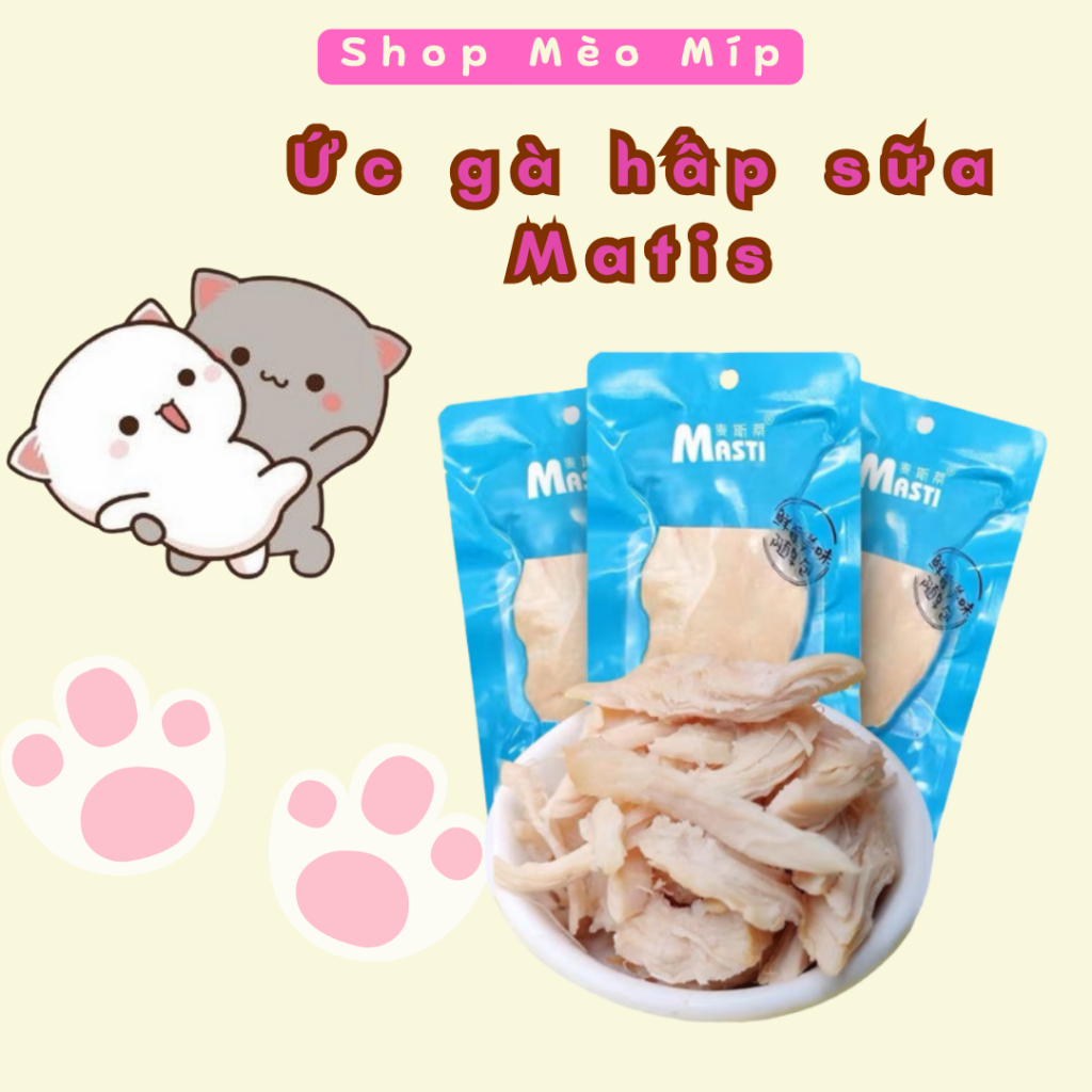 Ức Gà Luộc Matis Ăn Liền Cho Chó Mèo