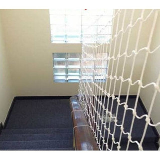 (Khổ 2M/3M/4M x10M) Lưới Chắn Cầu Thang, Giàn Cây Leo, Trang Trí Sợi Mút Trắng_NHẬN ĐẶT THEO KÍCH THƯỚC YÊU CẦU