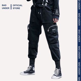 Quần túi hộp nam Jogger pants kaki Bad Under C5133