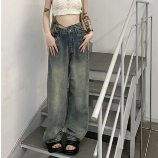 Quần jean nữ dáng dài cạp cao, quần jean nữ KABICO ống rộng thời trang thanh lịch_k66