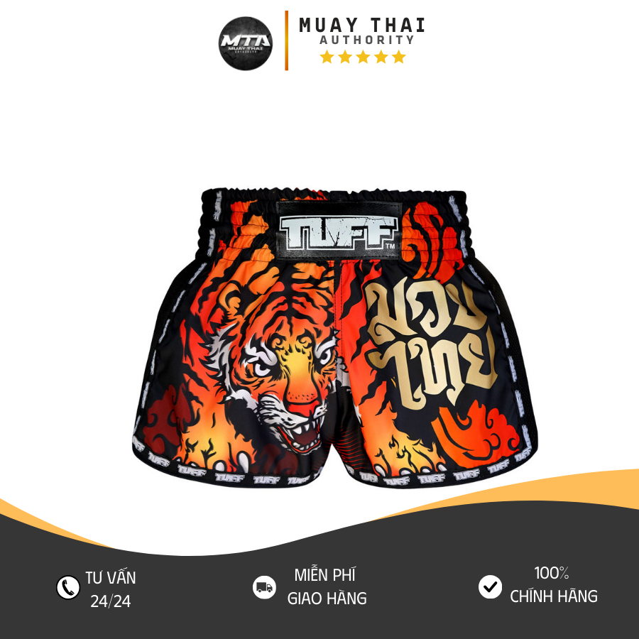 Quần TUFF Muay Thai Shorts Cruel Tiger