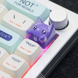 Keycap Mèo Tím Cute - Nút Bàn Phím Mèo Tím Cute - Mèo Tím Dễ Thương Tan Chảy Trái Tim Bạn