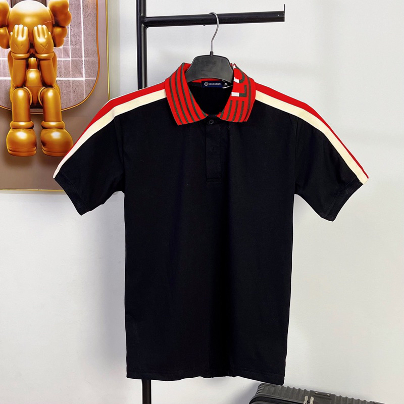 ÁO THUN POLO CỔ BẺ PHỐI HOẠ TIẾT PLTN