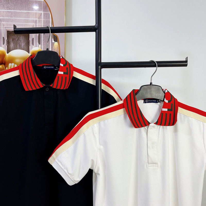 ÁO THUN POLO CỔ BẺ PHỐI HOẠ TIẾT PLTN