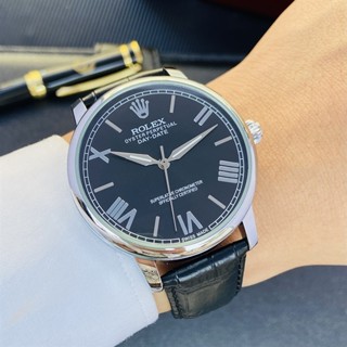 💖 FREESHIP 💖 Đồng Hồ Cơ Rolex Nam Automatic Thiết Kế Lộ Máy Sau Dây Da Chống Nước Chống Xước