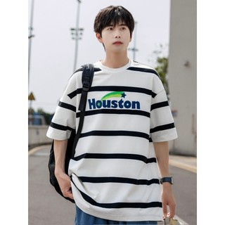 Áo Phông kẻ sọc ngang Houston kiểu dáng Unisex Áo phông nam nữ PROTEX Chất Poly cotton mềm mịn