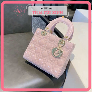 [ DA BÓNG TẶNG KÈM CHÙM ] Túi di ô💘 FREESHIP 💕 Túi vuông 5 ô DA BÓNG size 13CM và 20 cm đeo chéo quai xách cầm tay