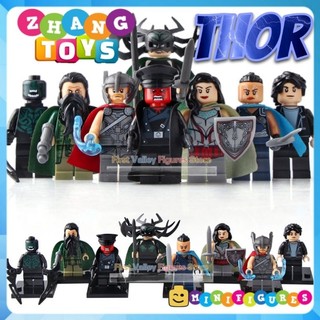 Đồ chơi Xếp hình Thor gồm Hela - Sif - Berserker - Bruce Banner - Vankyrja - Red Skull - Mandarin Minifigures Xinh X0172