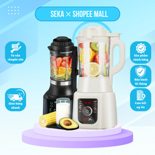 Máy làm sữa hạt SEKA E400 1700 ml chính hãng 14 chức năng công suất 1800w,Máy nấu cháo hấp đồ chống ồn tiện lợi