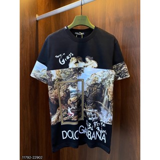 Áo Thun nam Dolce cao cấp họa tiết  hình in 3D sắc nét
