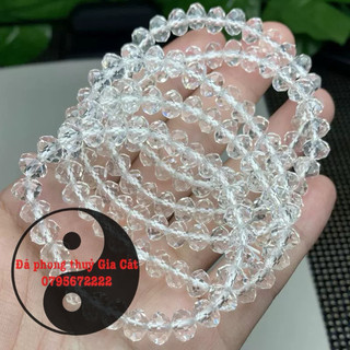 Vòng tay trắng 7a cắt giác lấp lánh bánh xe kiểm định