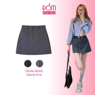 Chân Váy Chữ A Ngắn Form Cơ Bản Dáng Ôm Chất Liệu Tuyết Mưa Cao Cấp Cạp Lưng Cao CV555