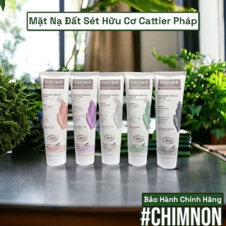 Mặt nạ đất sét cattier masque argile clay mask pháp làm sạch sáng da se lỗ chân lông 100ml