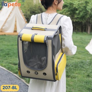 Balo mèo cho chó thú cưng cỡ to size lớn thoáng khí xách tay đeo vai để ô tô xe con Lapeta
