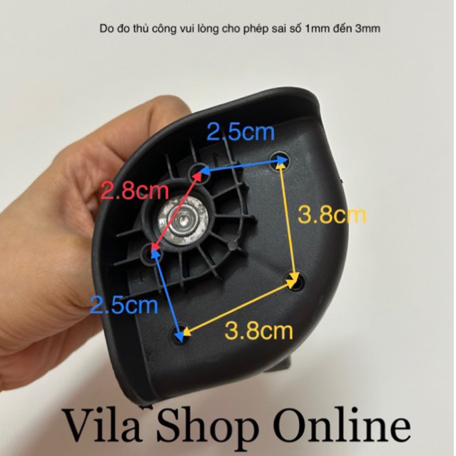 Bánh xe thay thế cho vali (set 2 bánh)