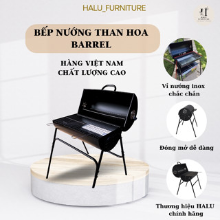 Bếp nướng than hoa ngoài trời dã ngoại, picnic cho gia đình, nướng thịt BBQ hàng xuất khẩu cao cấp