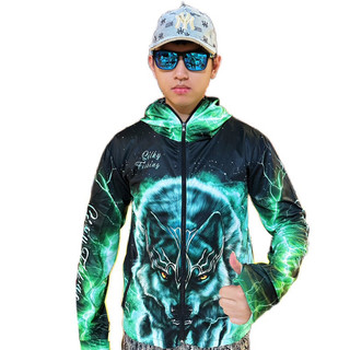Áo chống nắng , áo chống nắng câu cá sói vương in 3d vải thun lạnh co giãn