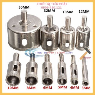 Mũi Khoan Kính, Khoan Đá, Khoét Lỗ, Đủ Các Kích Cở Từ Phi 35mm - 60mm Cao Cấp (Chính Hãng NUR)