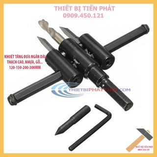 Mũi Khoan, Mũi Khoét Lỗ Thạch Cao, Lỗ Loa, Đèn Âm Trần Tăng Đưa BFP TOOLS 120mm - 150mm - 200mm - 300mm (Chính Hãng)