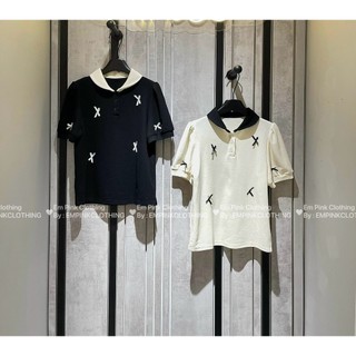 Empinkclothing - polo đính nơ