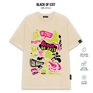 Áo thun unisex BLACK OF EXIT Bad Good phông tay lỡ nam nữ form rộng Local Brand