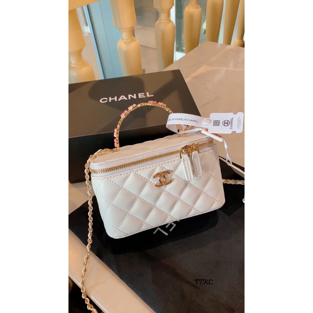 {Hàng loại 1}Túi cốp nữ Cha.nel size 18 fullbox lam châm da lì mịn