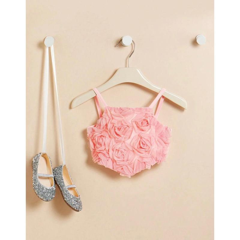 [ORDER] Áo croptop 2 dây hoa voan