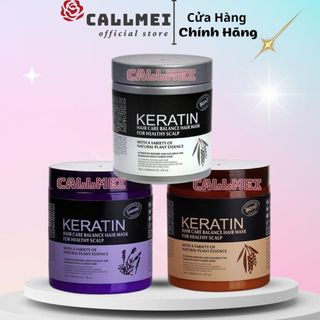 Kem ủ tóc hấp tóc keratin 1000ml collagen nâu -tím phục hồi tóc, suôn mượt, hương hoa thơm dịu