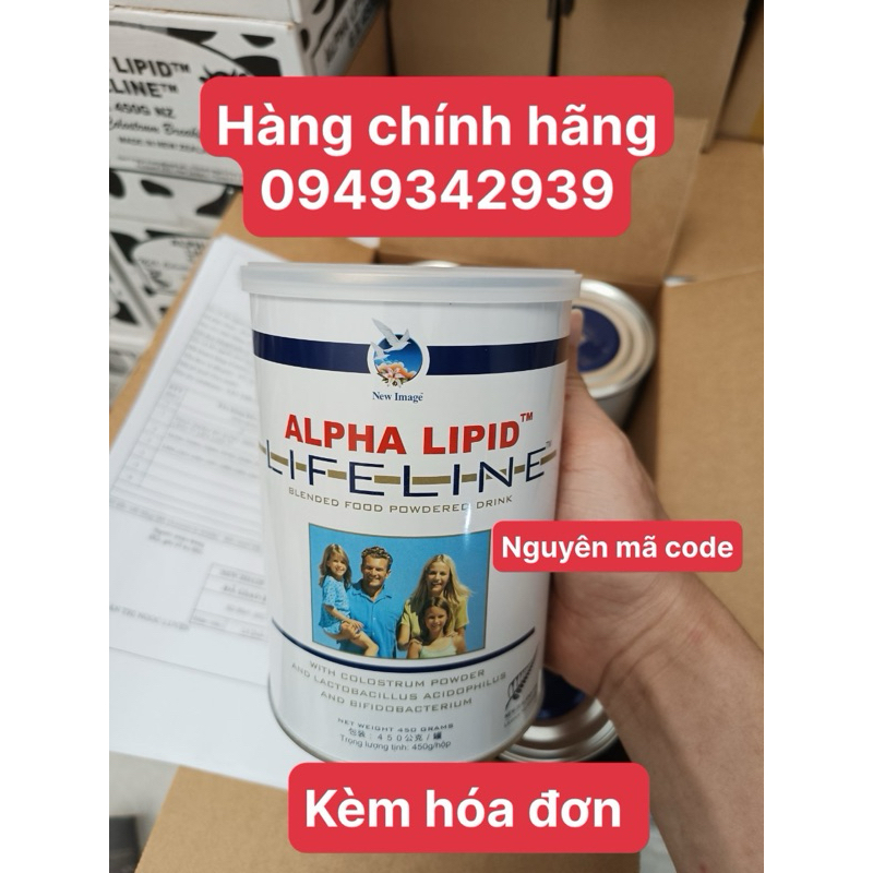 [Combo 2 Hộp ] Sữa Non Alpha Lipid lifeline 450g New Zealand nguyên mã code.