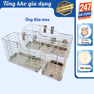  Ống đũa inox ống đựng đũa muỗng bằng dây inox với ba kích cỡ 