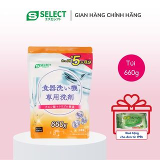 Bột Rửa Bát Dùng Cho Máy Rửa Chén Bát Gia Đình S Select Nhật Bản 660g